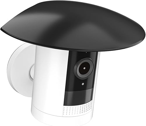 Holicfun Gutter Mount and Rain Cover Bundle for Ring Stick Up Cam (3rd Generation) - Black