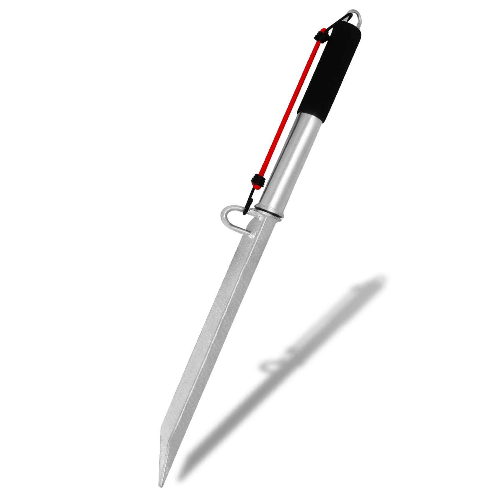 Sand Spike Boat Anchor,39 Inch Beach Boat Anchor Spike, Slide Hammer Anchor with Slide Hammer & Rubber-Coated Handle,for Boats Pontoon Kayak,Up to 36', for Shallow Water Shore, Sandbar