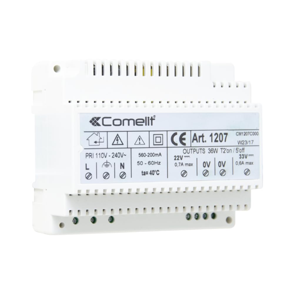 COMELIT 1207 - ALIMENTATORE DOPPIA USCITA 33VCC 20VDC IN