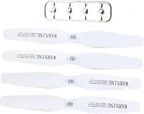 Generic 4 Hélices de Drone de 14,5 Cm, Peças de Reposição para ZD6-gps, ZD8, X6 E X52, Branco