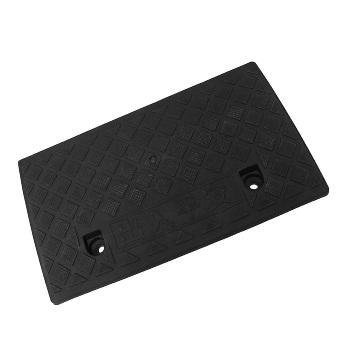 Rampa para Silla de Ruedas de Plástico Negro, Resistente al Desgaste y Absorbente de Impactos, Adecuado para Bordillos y Rampas de Cobertizo