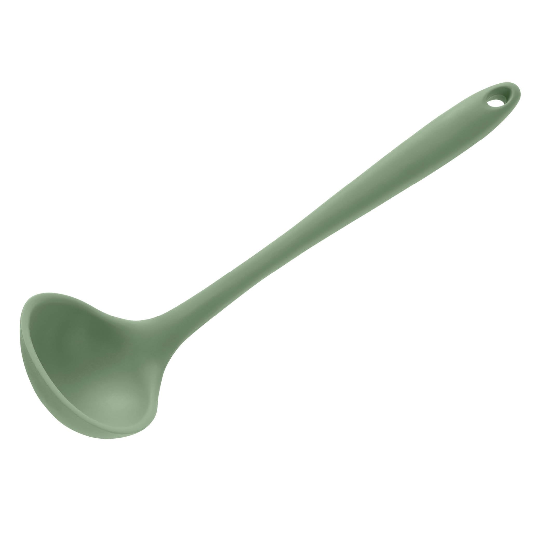 Wiltshire Silicone Ladle, Soup Serving Spoon, Heat-Resistant Utensil, Non-Stick Non-Scratch, Moss, 28x8.3x7cm