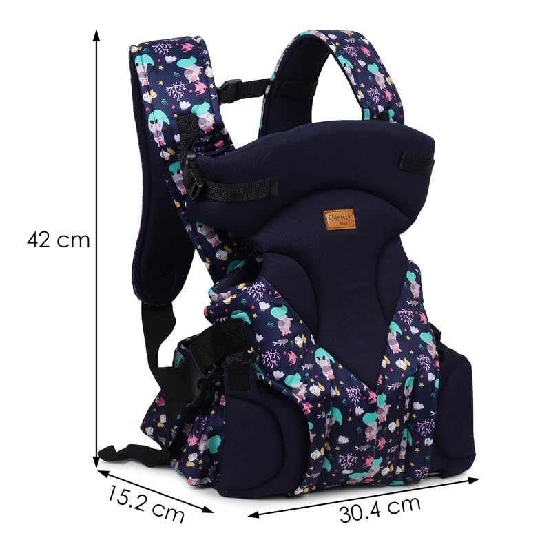 Image of Chinmay Kids Baby Carrier Kangaroo Toddler Sling Wrap Portable Infant Hip seat Baby Carrier Baby Carrier (Green, Back Carry)