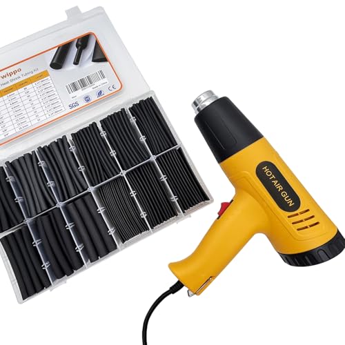 Twippo 355pcs Heat Shrink Tubing Kit with Heat Gun