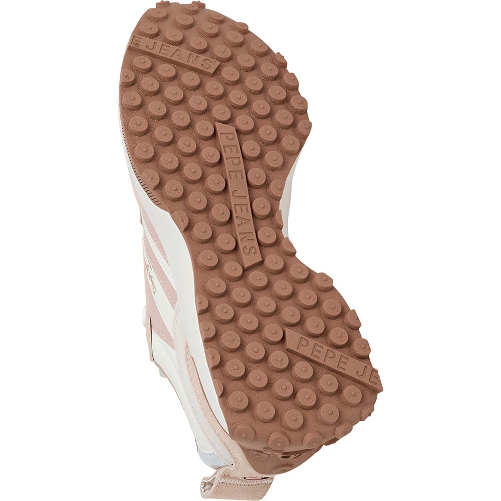 Pepe Jeans Tenis Lucky Original para Mujer, Beige Off Lace Beige, 5 UK