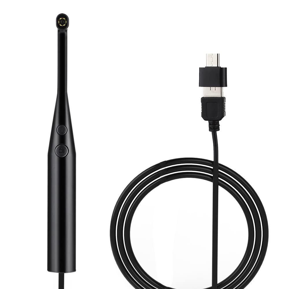 Cámara Oral Dental, Endoscopio Intraoral Inalámbrico Versión USB de Endoscopio Dental Hogar Dentista Lupa Clínica Cámara para Pc iOS Android