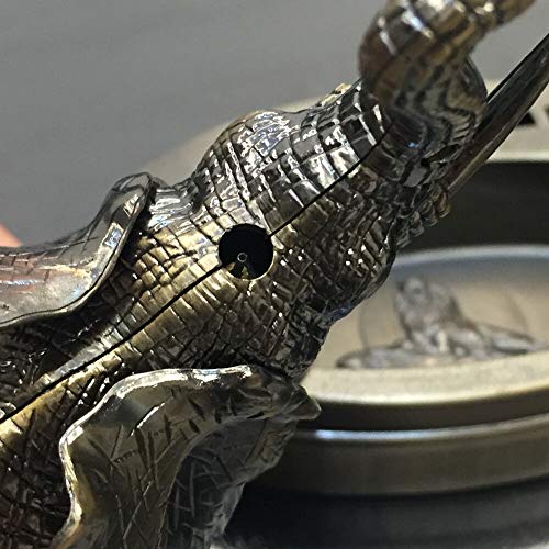 Encendedor de mesa elefante recargable de butano miniatura 2