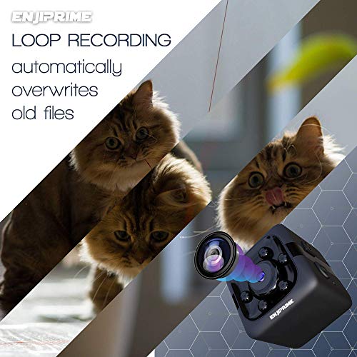 Spy Hidden Camera Nanny Cam - Mini Wireless Cop Cam Action Cameras for Indoor or Outdoor, Home Office or Car Video Recorder with 1080p HD Recording and Night Vision Monitoring Camera - Thumbnail 7