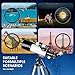 Telescope for Kids Adults Beginners,70mm Aperture 400mm Focal Length Telescopio for Astronomy, Multi Coated Travel Refractor Astronomical Telescopes