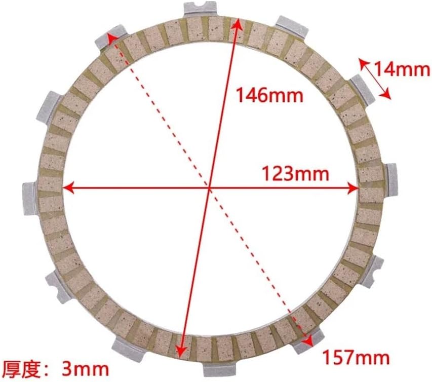 Motorcycle Friction Clutch Disc Plate Kit For GT550 GT 550 GPX600 GPX600R GPX 600 R ZXR750 ZXR 750 ZZR600 ZZR 600 Motorcycle Repair