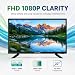 Antteq 22 Inch TV FHD, Full HD 1080P Television Freeview DVB-T2-C-S2 Dolby Digital Audio, LED Backlighting Display, HDMI VGA PC Audio SCART USB Record Media Player, Small Screen for Lounge Kitchen