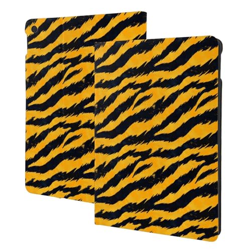 Étui folio iPad 10.2 compatible 9e 8e 7e génération, coque support motif tigre avec veille auto