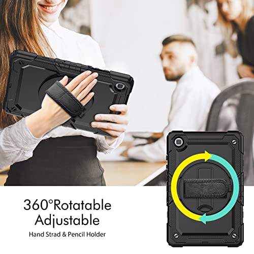 Housse rotative Samsung Galaxy Tab A7 Lite SM-T220 antichoc avec support stylet - 2