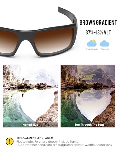 Image of BLAZERBUCK Anti-salt Polarized Replacement Lenses for Oakley Crankshaft OO9239 Sunglass