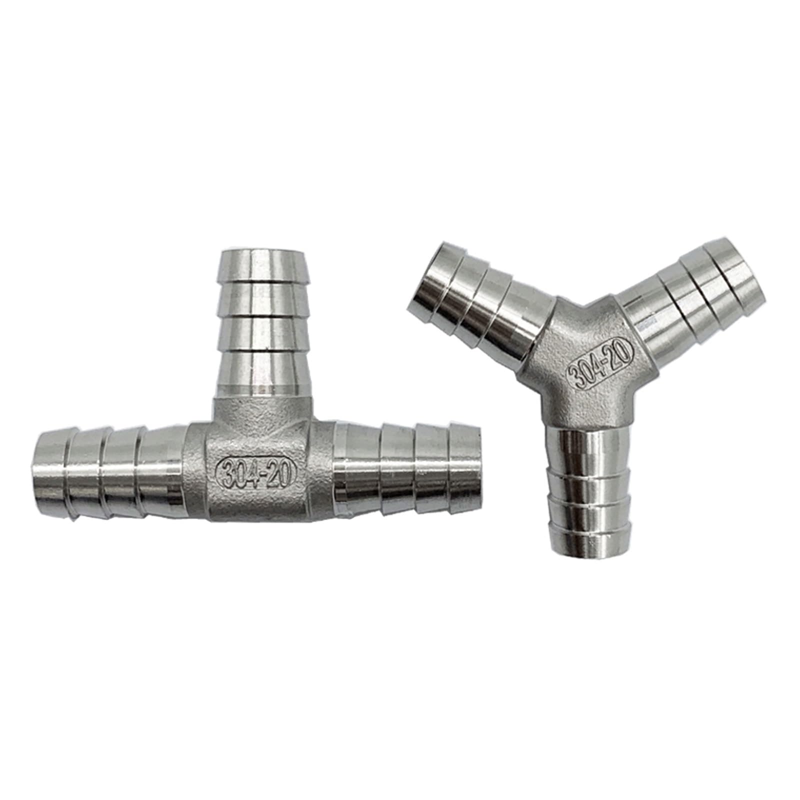 złącze do węża, 6 mm 8 10 12 14 15 16 19 20 Trójnik z króćcem do węża YTL typu 3, trójnik rur ze stali nierdzewnej(L type,20mm)