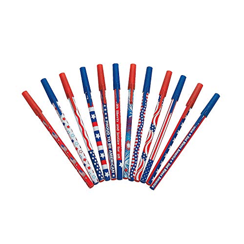 72 Pack Patriotic Pen Assortment
