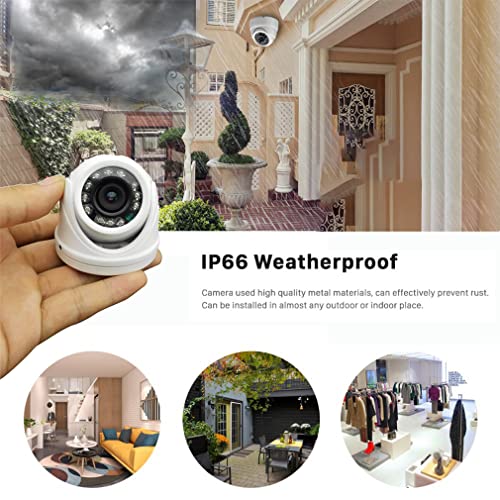 Vanxse® Cctv 960H 1200Tvl Hd 1/3" Cmos 12Pcs Leds Ir-Cut 3.6Mm Wide Angle Mini Armour Dome Security Camera Surveillance Camera #TOP5