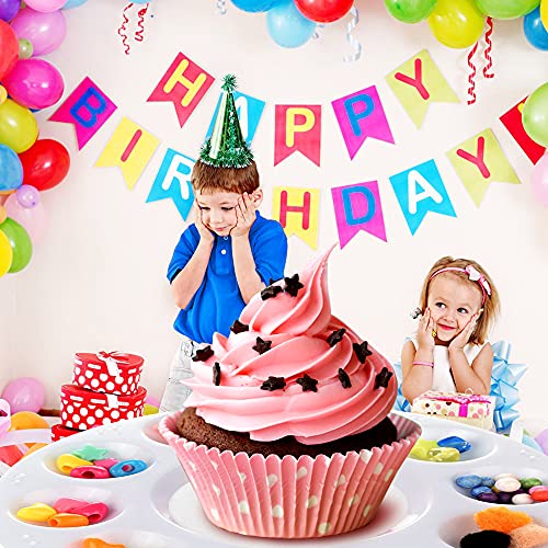 Hulameda 10Pcs Paint Tray Palettes,Plastic Round Pallet For Kids Or Pupils To Painting, Diy Craft At Home, Kindergarten Or School #TOP6