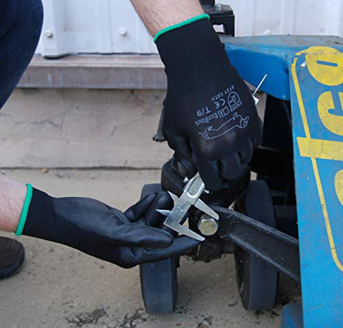 Gahibre works of Work Gloves, EcoBlack/8/12 - Image 2