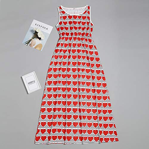 Mulampli Vestido de verão para mãe e filha, para a família, para mãe, bebês, meninas, casual, saia,