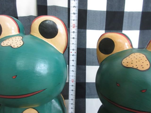 Amazon.co.jp: バリ島 大型木彫りのカエル カエルの置物 3体セット