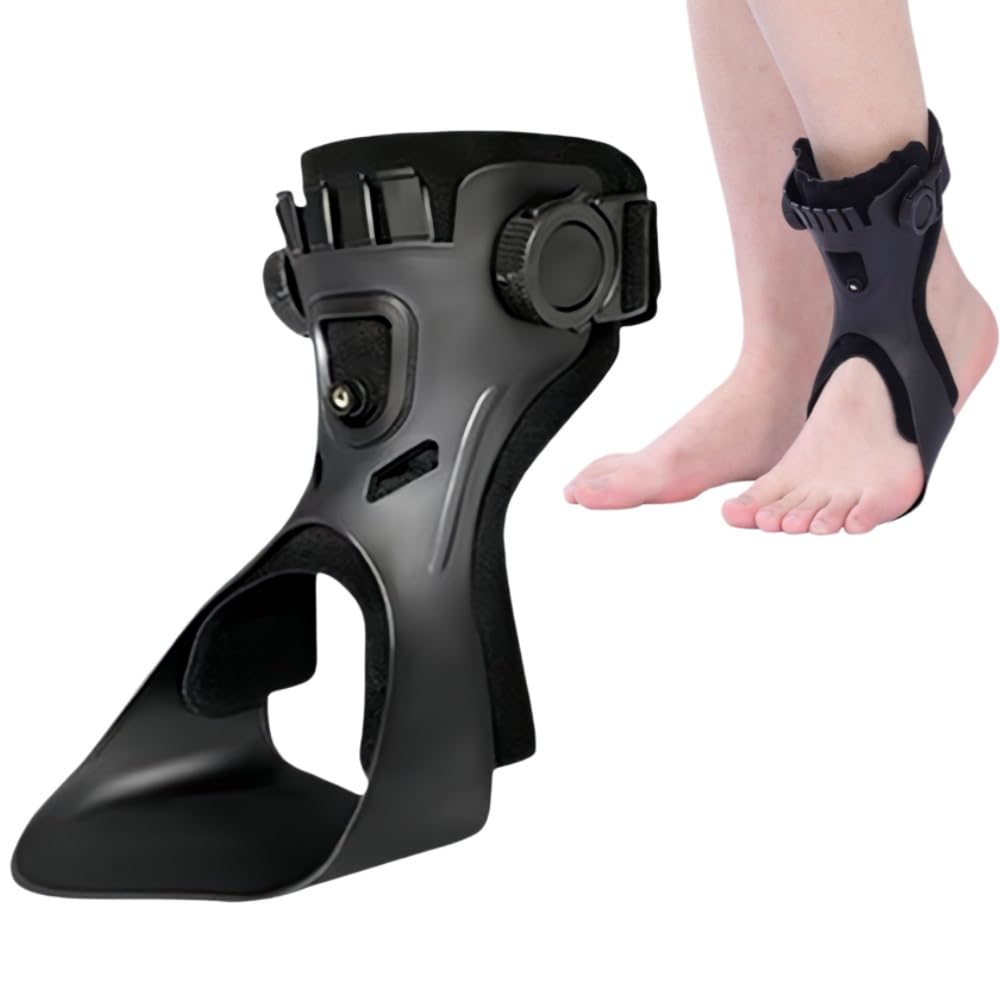 MEIION woluna NeuroStep Verstellbare Atmungsaktive Fußheberorthese Für Damen & Herren, Unterstützung beim Gehen, Jogging & Training