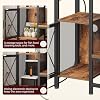 MAHANCRIS 40-50 Gallon Fish Tank Stand, Aquarium Stand with Power Outlet and Storage Cabinet, Heavy Duty Tank Stand Suitable for Turtle Tank, Reptile Terrarium, for Home Office, Rustic Brown FTHR50E01