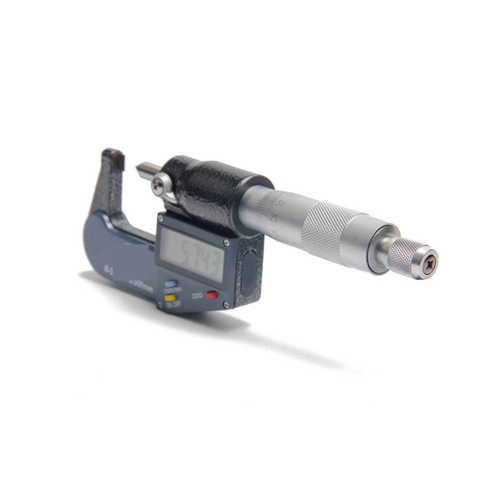 Micrometro Digitale, Micrometro digitale a punto singolo 0-25mm/0.001 Sonda 60 gradi pollici/mm Punta lama Brobe Caliper Strumenti di misurazione