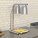 Aluminum Free Standing Heat Lamp with 2 Bulbs - 120V, 500W, W62, Commercial Food Buffet Warmer, Restaurant, Food Service