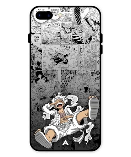Image of Premium Anime 2 Case for iPhone 7 Plus (Glossy Finish) Soft-Touch Metal TPU Back Cover, Shockproof, Designer, Aesthetic Mobile Phone Case