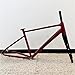 Compatible for Carbon Fiber Gravel Bike Frame Set, 43/47/52cm Custom Color Frame with Thru Axle Fork(Blue 1,47cm(162-175cm))