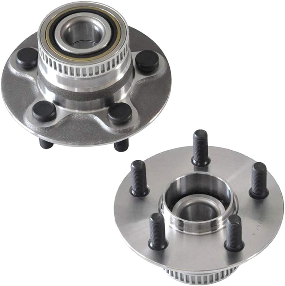 IRONTEK Rear Wheel Bearing and Hub Assembly (5 Lug W/ABS) FITS for Chrysler PT Cruiser 2001-2010, for Dodge Neon 2000-2005, for Plymouth Neon 2000-2001 2PCS 512167x2