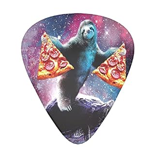 Ensemble de 12 médiators de guitare Pizza Sloth pour guitare acoustique, guitare électrique, contrebasse, ukulélé - Les Beatles, Paul McCartney, John Lennon, RIngo Starr, George Harrison