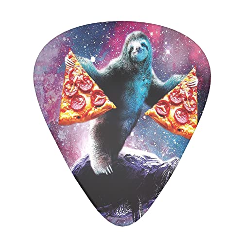 Ensemble de 12 médiators de guitare Pizza Sloth pour guitare acoustique, guitare électrique, contrebasse, ukulélé - Les Beatles, Paul McCartney, John Lennon, RIngo Starr, George Harrison Ensemble de 12 médiators de guitare Pizza Sloth pour guitare acoustique, guitare électrique, contrebasse, ukulélé