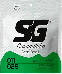 Encordoamento SG Níquel, Tensão Alta com Bolinha para Cavaco