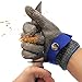 Cut Resistant Gloves-Stainless Steel Wire Metal Mesh Butcher Safety Work Gloves for Meat Cutting, fishing (Medium)