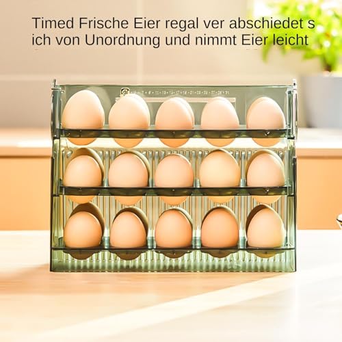 Contenedor de huevos para nevera compacto para optimizar estantes pequeños 6