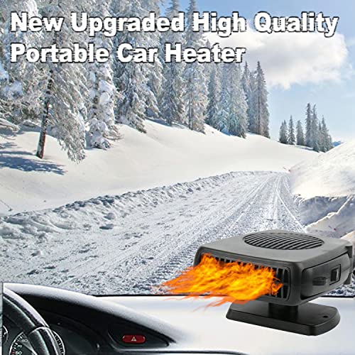 Portable Car Heater,200W 2 In 1 With Heating And Cooling Modes For Fast Heating Defrost Defogger, Automobile Windscreen Fan In Cigarette Lighter (24V) #TOP1