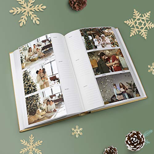 Golden State Art, Photo Album Embossed Cover 300 Pockets Large Capacity Holds 4X6 Picture Book Used For Family Wedding Anniversary Vacation Christmas Baby Dog (Gold) #TOP3
