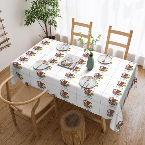 Nappe Illinois tissu rectangulaire anti-tache pour protéger vos tables de buffet - 2