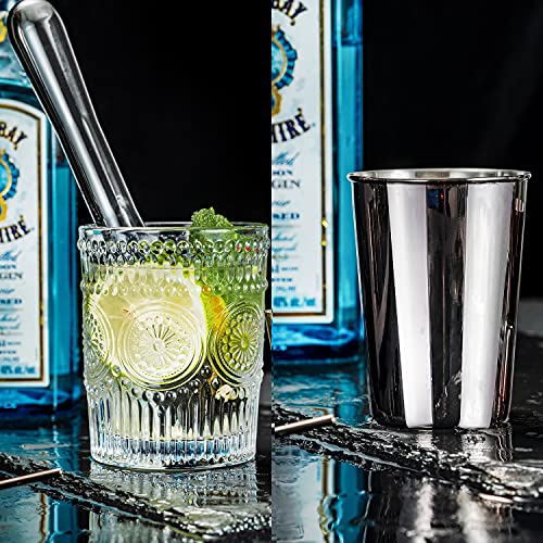 Conjunto de coqueteleira Soing com 24 peças, perfeito kit de barman para misturar bebidas, ferrament