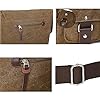 XFLYP Sac à Bandoulière en Toile pour Hommes, Sac Multifonctionnel avec Bandoulière Réglable, pour Besaces, Sac d’Ecole, Travail ou Vie Scolaire, 30 * 25 * 9cm, Brun #3