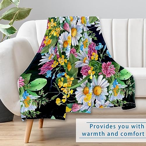 Couverture douce camomille sauvage 150x100 cm pour lit - 7