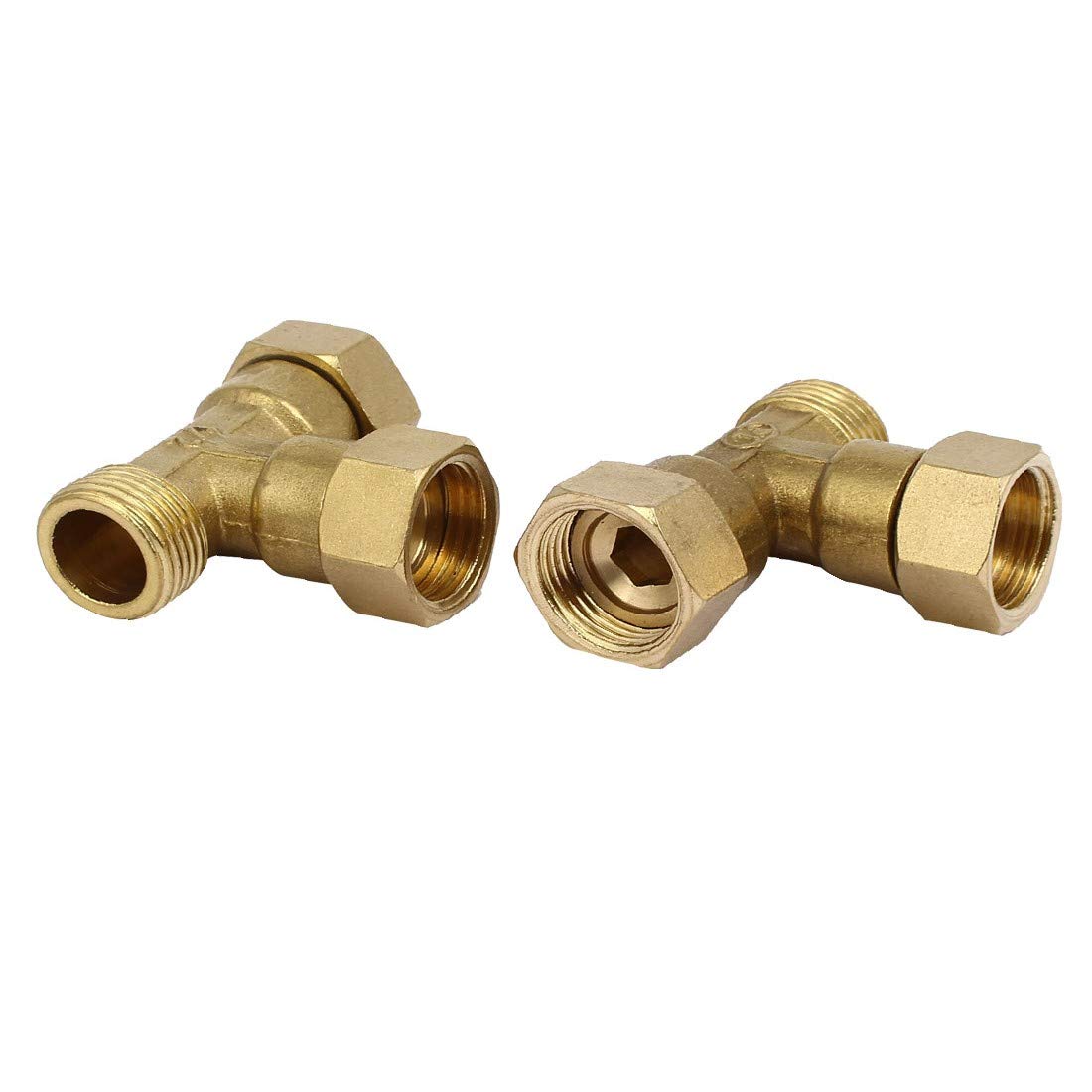 New Lon0167 1 / Destacados 2BSP Macho de eficacia confiable latón a hembra con rosca en forma de T de 3 vías Conectores de tuberías Conectores 8pcs(id:84b 79 eb 85f)