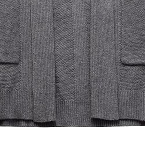 Mens Casual Open Front Cardigan Sweater Slim Fit Knitted Overcoat Long Sleeve Knit Open Front Cardigans Mens2