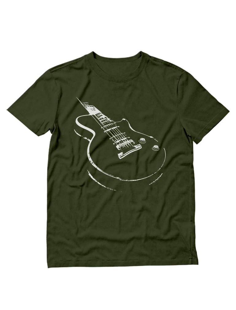 Tstars Guitar T-Shirt for Men - Gift for Musicians and Music Lovers - Casual Graphic Tshirt for Guitarists