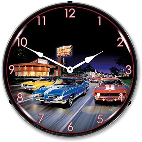 Bruce Kaiser Woodward Avenue Lighted Wall Clock