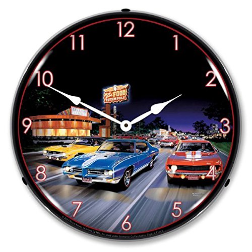 Bruce Kaiser Woodward Avenue Lighted Wall Clock