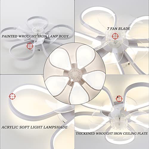 90CM Floreale Lampadario Ventilatore con