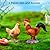 Kryoflare 2Pcs Miniature Rooster and Hen Figurines, Farm Animal Decor, Mini Garden Statues for Fairy Garden Decor, Miniature Outdoor Statues for Micro Landscape